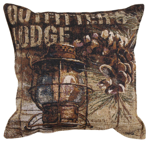 Outfitters Lodge 18 Tapestry Pillow