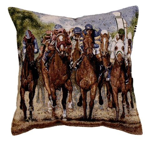 Thundering Hooves Tapestry Pillow (Ptp845)