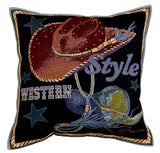 Western Style 18 In Tapestry Pillow