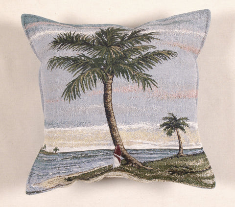 Tropical Palm Tapestry Pillow