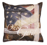 Under God/One Nation Tapestry Pillow
