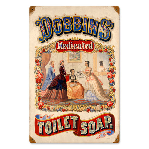 Dobbins Medicated Soap Metal Sign Wall Decor 12 x 18