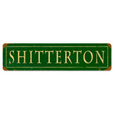 Shitteron Metal Sign Wall Decor 20 x 5