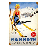 Ski Mammoth Metal Sign Wall Decor 12 x 18