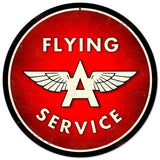 Flying A Service Metal Sign Wall Decor 14 x 14