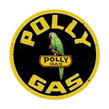 Polly Gas Metal Sign Wall Decor 14 x 14