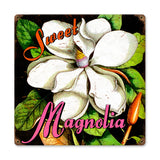 Sweet Magnolia Metal Sign Wall Decor 12 x 12