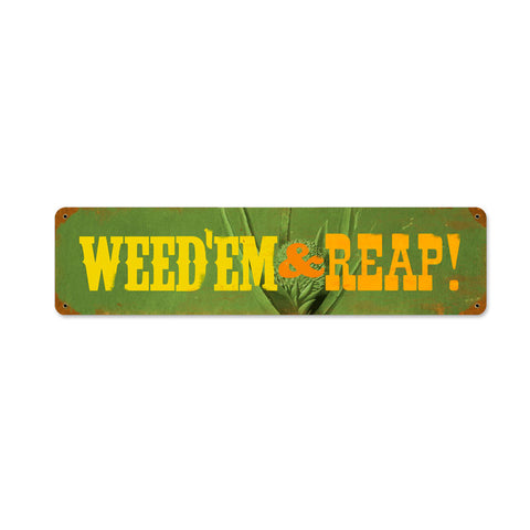 Weedem Metal Sign Wall Decor 20 x 5