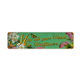 Weeds Wildflowers Metal Sign Wall Decor 20 x 5