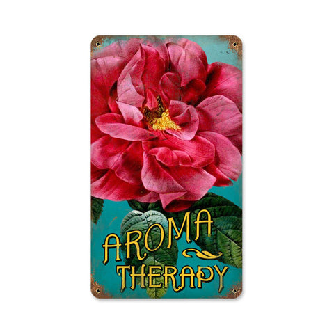 Aroma Therapy Metal Sign Wall Decor 8 x 14