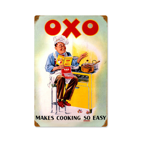OXO Cook Metal Sign Wall Decor 12 x 18