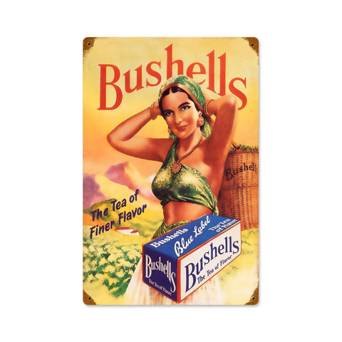 Bushells Tea Metal Sign Wall Decor 12 x 18