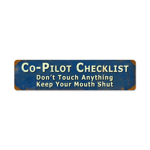 Copilot Metal Sign Wall Decor 20 x 5