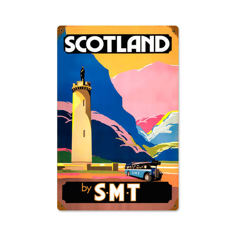 Scotland by SMT Metal Sign Wall Decor 12 x 18