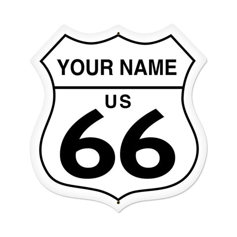 Route 66 Metal Sign Wall Decor 28 x 28