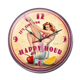 Happy Hour Metal Sign Wall Decor 14 x 14
