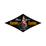 Bone Yard Cycles Metal Sign Wall Decor 22 x 14
