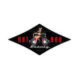 Hot Rod Beauty Metal Sign Wall Decor 22 x 14