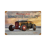 Bonneville Salt Flats Metal Sign Wall Decor 18 x 12
