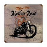 Route 66 Mother Metal Sign Wall Decor 12 x 12