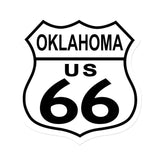 Route 66 Oaklahoma Metal Sign Wall Decor 15 x 15