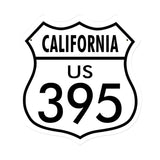 California 395 Metal Sign Wall Decor 15 x 15