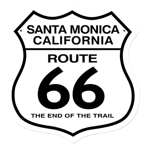 Santa Monica Metal Sign Wall Decor 15 x 15