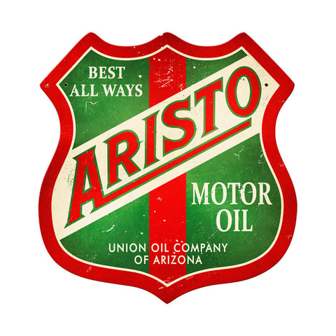 Aristo Oil Metal Sign Wall Decor 15 x 15