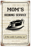 Vintage Moms Ironing Service Sign