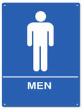 Mens Restroom Sign 9x12