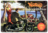 Norton Classic British Motorcycle Sign