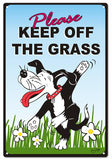 Keep Off Grass Sign