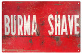 Vintage Burma Shave Barber Metal Sign