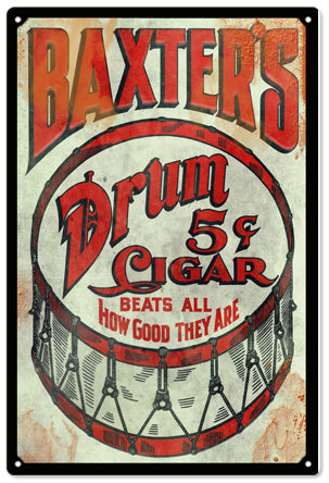 Baxter Cigar 5 Cent Sign