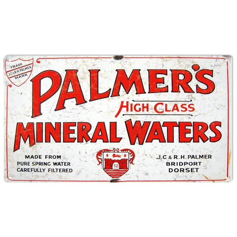 Vintage Palmers Water Sign 8x14