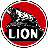 Lion Motor Oil Sign 14 Round