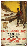 Vintage Canadian Forestry Metal Sign