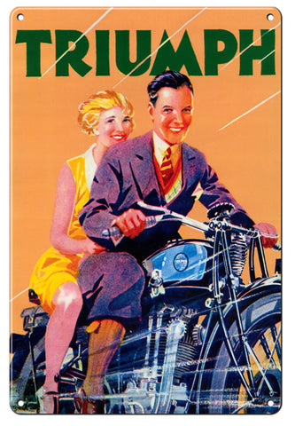RG110B Triumph Classic British Motorscycle Metal Sign