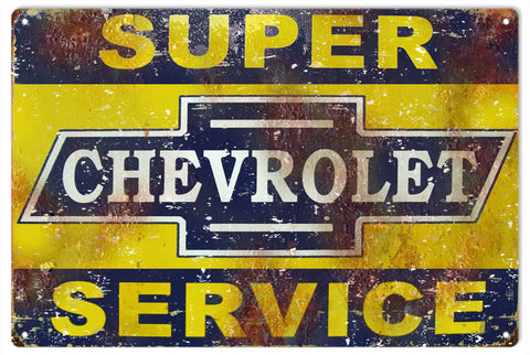 Vintage Chevrolet Service Sign