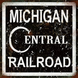 Vintage Michigan Central Railroad Sign
