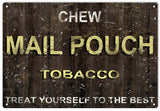 Vintage Mail Pouch Tobacco Metal Sign