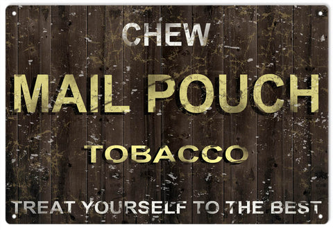 Vintage Mail Pouch Tobacco Metal Sign
