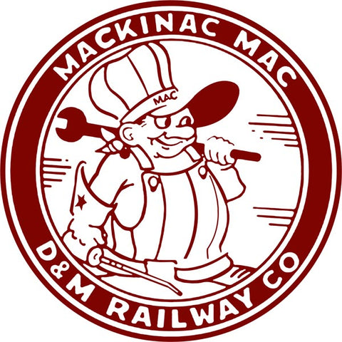 Mackinac Mac Railway Sign 14 Round