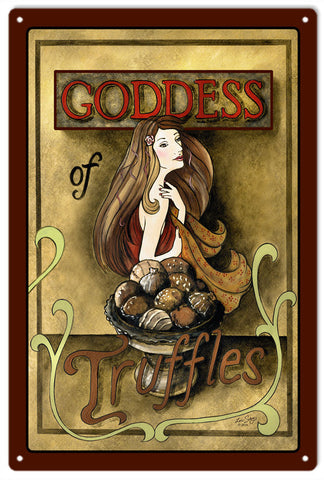 Vintage Goddess Truffle Sign