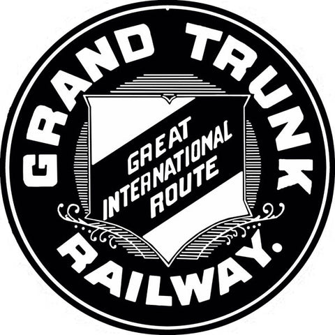 Grand Trunk Railway Sign 14 Round