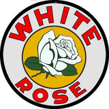 White Rose Motor Oil Sign 18 Round