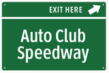 Auto Club Speedway Sign