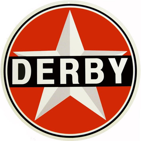 Derby Gasoline Sign 18 Round