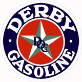 Derby Gasoline Sign 18 Round