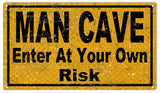 Vintage Man Cave Metal Sign